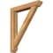 Ekena Millwork Traditional Slat Rough Sawn Bracket w/ Offset Brace, Western Red Cedar, 6"W x 34"D x 42"H BKT0604X34X42TRA06RWR - alternate 1